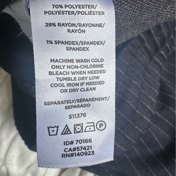 Loft Blue and White Striped Drawstring Pants Size Medium - Picture 4 of 5